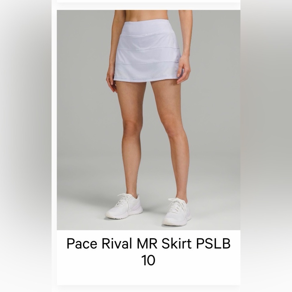 Lululemon Pace Rival Pastel Blue Skirt